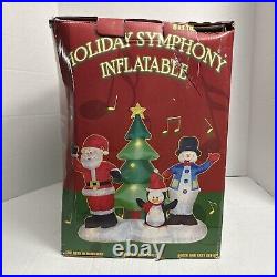 Rare Outside Holiday Symphony Inflatable Airblown Musical EUC 8ft Tall 7W Tested