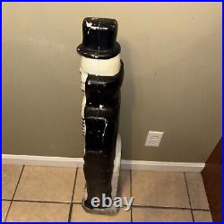 Rare VTG Don Featherstone Blow Mold Halloween Skeleton with Top Hat Has WEAR READ
