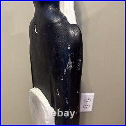 Rare VTG Don Featherstone Blow Mold Halloween Skeleton with Top Hat Has WEAR READ