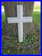 Rare Vintage 1998 Union Products White Blow Mold Light Up Christmas Easter Cross