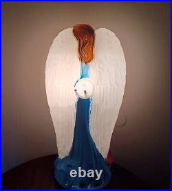 Rare Vintage 31 Christmas Nativity Angel Blow Mold Sweeping Wings General Foam