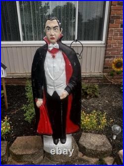 Rare Vintage Dracula 42 Blow Mold, Don Featherstone Bela Lugosi Halloween USA