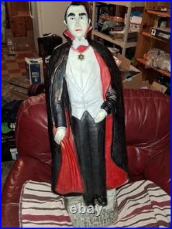 Rare Vintage Dracula 42 Blow Mold, Don Featherstone Bela Lugosi Halloween USA