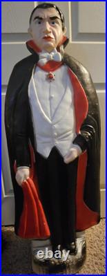 Rare Vintage Dracula 42 Blow Mold, Don Featherstone Bela Lugosi Halloween USA