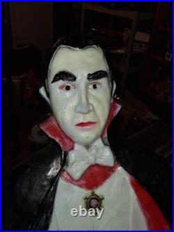 Rare Vintage Dracula 42 Blow Mold, Don Featherstone Bela Lugosi Halloween USA