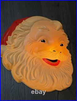 Rare Vintage Goodman 24 1958 Santa Face Light Up, Works