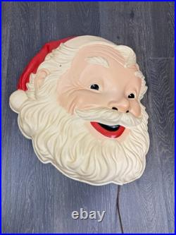 Rare Vintage Goodman 24 1958 Santa Face Light Up, Works