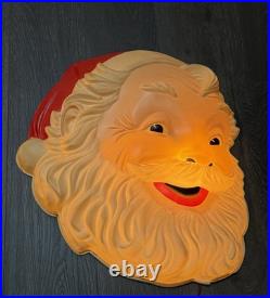 Rare Vintage Goodman 24 1958 Santa Face Light Up, Works