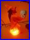 Rare Vintage Halloween Witch Blow Mold With Skull Skeleton Tico Toys
