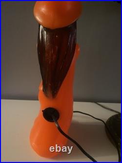 Rare Vintage Halloween Witch Blow Mold With Skull Skeleton Tico Toys