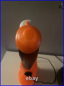 Rare Vintage Halloween Witch Blow Mold With Skull Skeleton Tico Toys