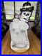 Rare Vintage Happy Halloween Tombstone Grave Skeleton Top Hat Blow Mold Decor