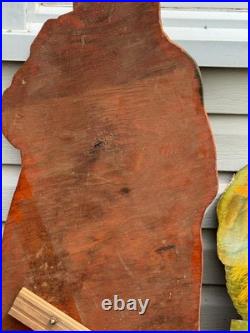 Rare! Vintage Large Wood Nativity Set Outdoor 14pc plywood Yard Decor / Yard Art