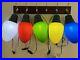 Really Big FULL SET Of 5 Christmas Bulbs 14 Lights Blow Mold Hanging withBox