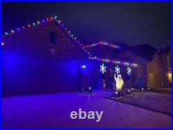 Rudolph's Bumble Snowman 56 Standing 3d Lighted Tinsel Christmas Yard Sculpture