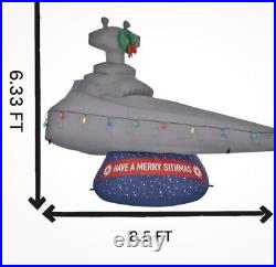 STAR WARS 8.5' Gemmy STAR DESTROYER SHIP Holiday Yard Inflatable/Blowup New