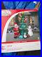 Santa And Friends 9 1/2 Foot Animated Kaleidoscope Inflatable, Nice