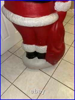 Santa Claus Blow Mold Christmas Decoration 5 FT VTG No Light Holiday