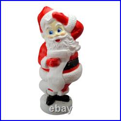 Santa Claus List Blow Mold Union Products 43 Christmas Decoration Lighted Works