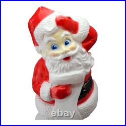 Santa Claus List Blow Mold Union Products 43 Christmas Decoration Lighted Works