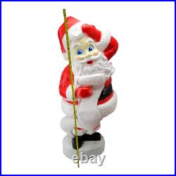 Santa Claus List Blow Mold Union Products 43 Christmas Decoration Lighted Works