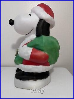 Santa's Best Snoopy Blow Mold, 30 Peanuts Santa Christmas Yard Decor, Vintage