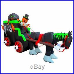 Seasonblow 11 Ft Halloween Carriage Decoration Inflatable Gharry Decorations Inf