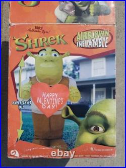 Shrek Happy Valentine's Day Airblown inflatable 6ft 2004 Retired DreamWorks