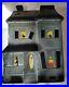 Signed DON FEATHERSTONE Lighted Haunted House Union Product Blow Mold 1995 Vtg