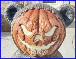 Skeleton Bear Halloween Blow Mold 2.5FT 30 Glow In The Dark READ Description