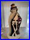 Skeleton with Cat Cane/ Grey Cape 34 Lighted Halloween Blow Mold / Yard Decor