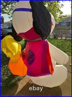 Snoopy And Woodstock 7ft Inflatable Blow Up Halloween Peanuts With Box Gemmy