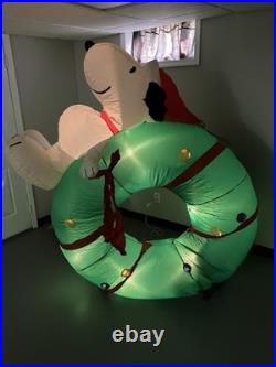 Snoopy Peanuts 7ft Tall Inflatable Christmas Decoration Reef Gemmy