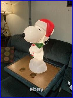 Snoopy The Peanuts Charlie White Christmas New Blow Mold 24 Inch BlowMold
