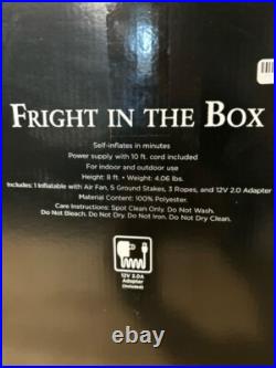 Spirit Halloween Fright In The Box 8' Inflatable Airblown Jack Clown In A Box