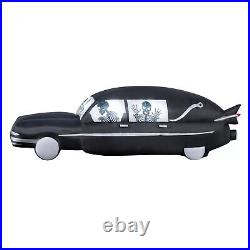 Spirit Halloween Hearse Inflatable Skeleton 14 Ft LED Home Depot Decor Prop NEW