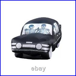 Spirit Halloween Hearse Inflatable Skeleton 14 Ft LED Home Depot Decor Prop NEW