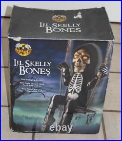 Spirit Halloween Lil Skelly Bones Swinging Skeleton Yard Prop Decoration WORKS