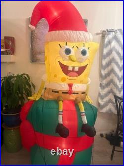 SpongeBob SquarePants Airblown Inflatables Gemmy Light Ups Word Rare Box Opened
