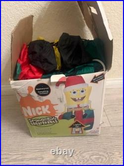 SpongeBob SquarePants Airblown Inflatables Gemmy Light Ups Word Rare Box Opened