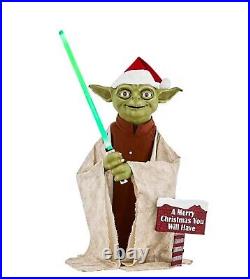 Star Wars 3.5 ft. Animated LED Yoda Halloween Christmas Animatronic NEW IN BOX
