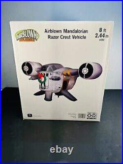 Star Wars Mandalorian Razor Crest Airblown Christmas Inflatable 8ft Gemmy