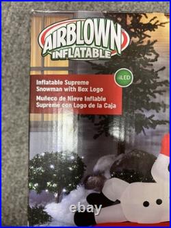 Supreme Snowman Blow Up Light Up Works No Stakes