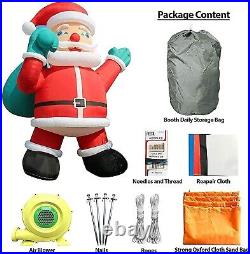 TKLoop Giant 33Ft Premium Inflatable Santa Claus with Blower for Christmas