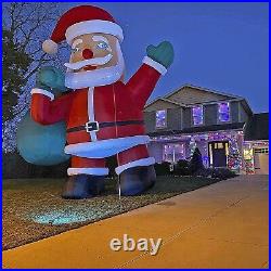 TKLoop Giant 33Ft Premium Inflatable Santa Claus with Blower for Christmas