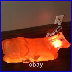 TPI 1997 Brown Cow Vintage Blow Mold Nativity Ox with Original Box