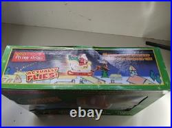 Tekky Toys Santa's Flying Sleigh 25' Cable Light Up Outdoor Table Top Blow Mold Tekky Toys Santa's Flying Sleigh 25' Cable Light Up Outdoor Table Top Blow Mold