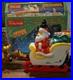 Tekky Toys Santa’s Flying Sleigh 25 Cable Light Up Reindeer Table Top Blow Mold