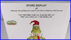 The Grinch Airblown Inflatable 10 Ft Fuzzy Plush Walmart Banner RARE New