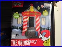 The Grinch Dr Seuss Giant Airblown Inflatable Archway 10 Ft Lights Up 1010987352